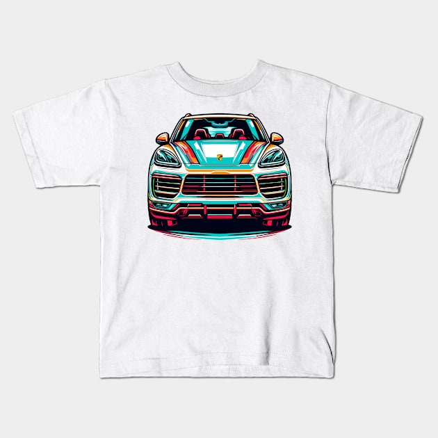 Porsche Cayenne Kids T-Shirt by Vehicles-Art